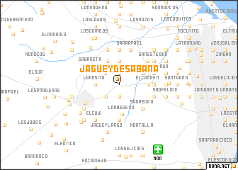 map of Jagüey de Sabana