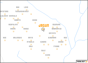 map of Jagun