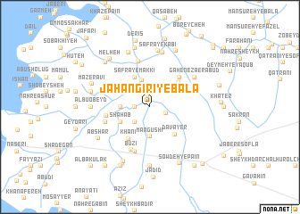 map of Jahāngīrī-ye Bālā