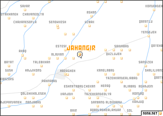 map of Jahāngīr