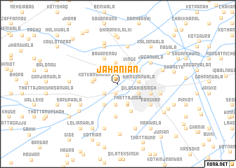 map of Jahāniān