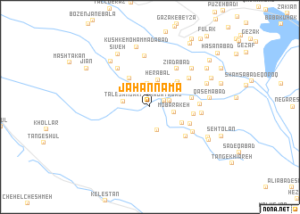 map of Jahān Namā