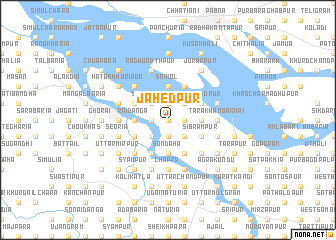 map of Jāhedpur