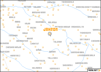 map of Jahrom