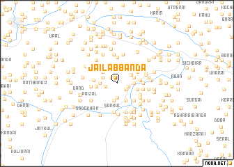 map of Jailāb Bānda