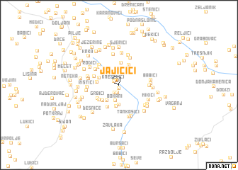 map of Jajičići