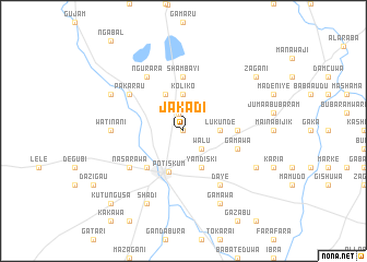 map of Jakadi
