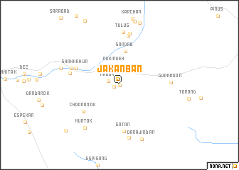 map of Jakanbān