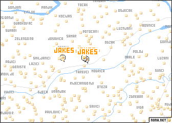 map of Jakeš