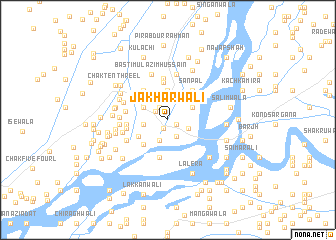 map of Jakharwāli