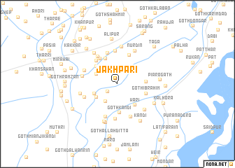 map of Jākhpāri
