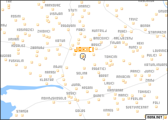 map of Jakići