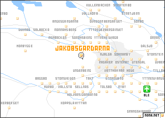 map of Jakobsgårdarna