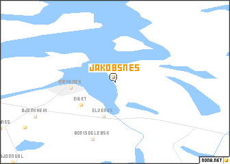 map of Jakobsnes