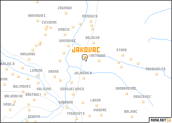 map of Jakovac