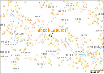 map of Jakovljevići