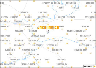 map of Jaksmanice
