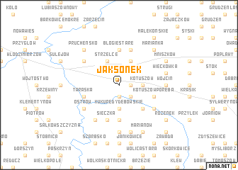 map of Jaksonek