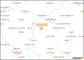 map of Jaksor