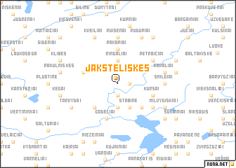 map of Jaksteliškės