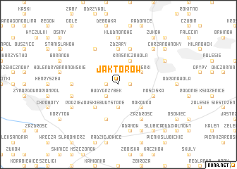 map of Jaktorów