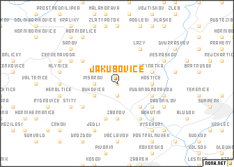 map of Jakubovice