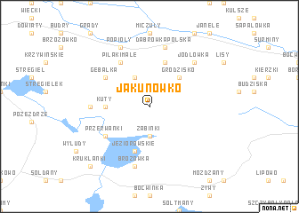 map of Jakunówko