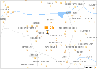 map of Jal‘ad