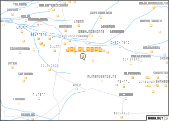 map of Jalālābād