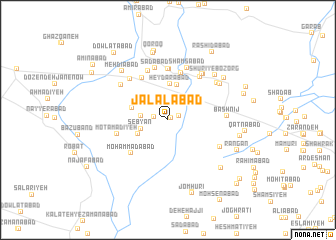 map of Jalālābād