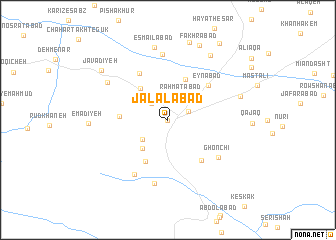 map of Jalālābād