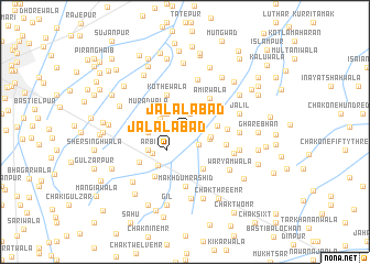 map of Jalālābād