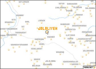 map of Jalālīyeh