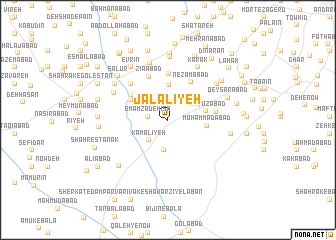 map of Jalālīyeh