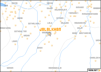 map of Jalāl Khān