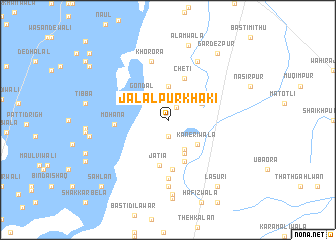 map of Jalālpur Khāki