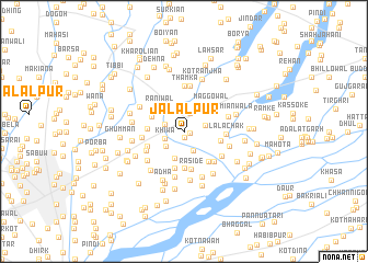 map of Jalālpur