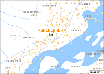 map of Jalālwāla