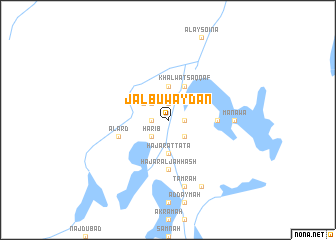 map of Jalb ‘Uwayḑān