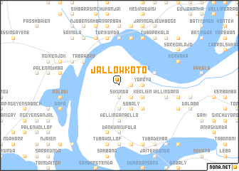 map of Jallow Koto