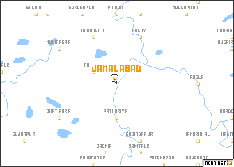 map of Jamālābād