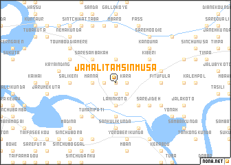 map of Jamali Tamsin Musa