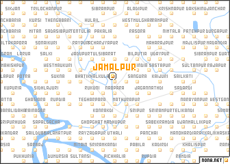 map of Jāmālpur