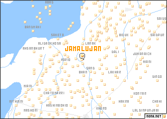 map of Jamāl Ujan