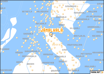 map of Jamalwāla