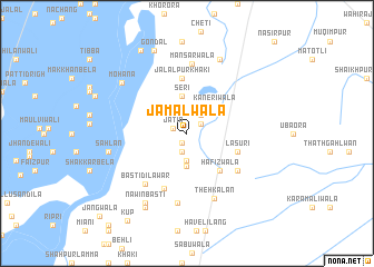 map of Jamālwāla