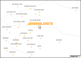 map of Jāman Hālepota