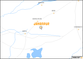 map of Jamanpur