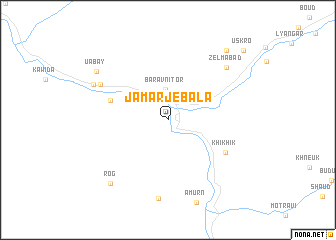 map of Jāmarj-e Bālā