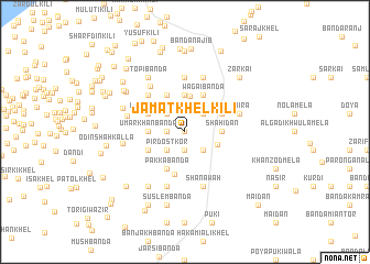 map of Jamāt Khel Kili